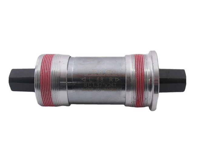 Vierkante trapas 115mm Edge BSA 68mm met aluminium cups  - Zilver