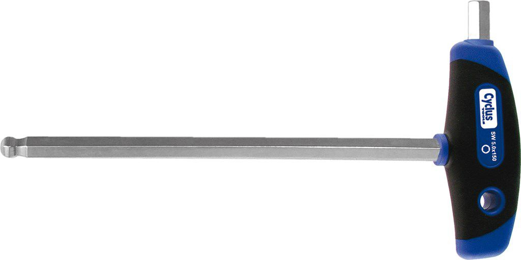 Inbussleutel Cyclus 4mm kogelkop 150mm - met T-greep