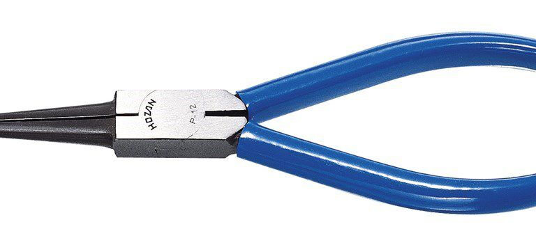 Borgpunttang gebogen Hozan P-12  L=15 HRC45