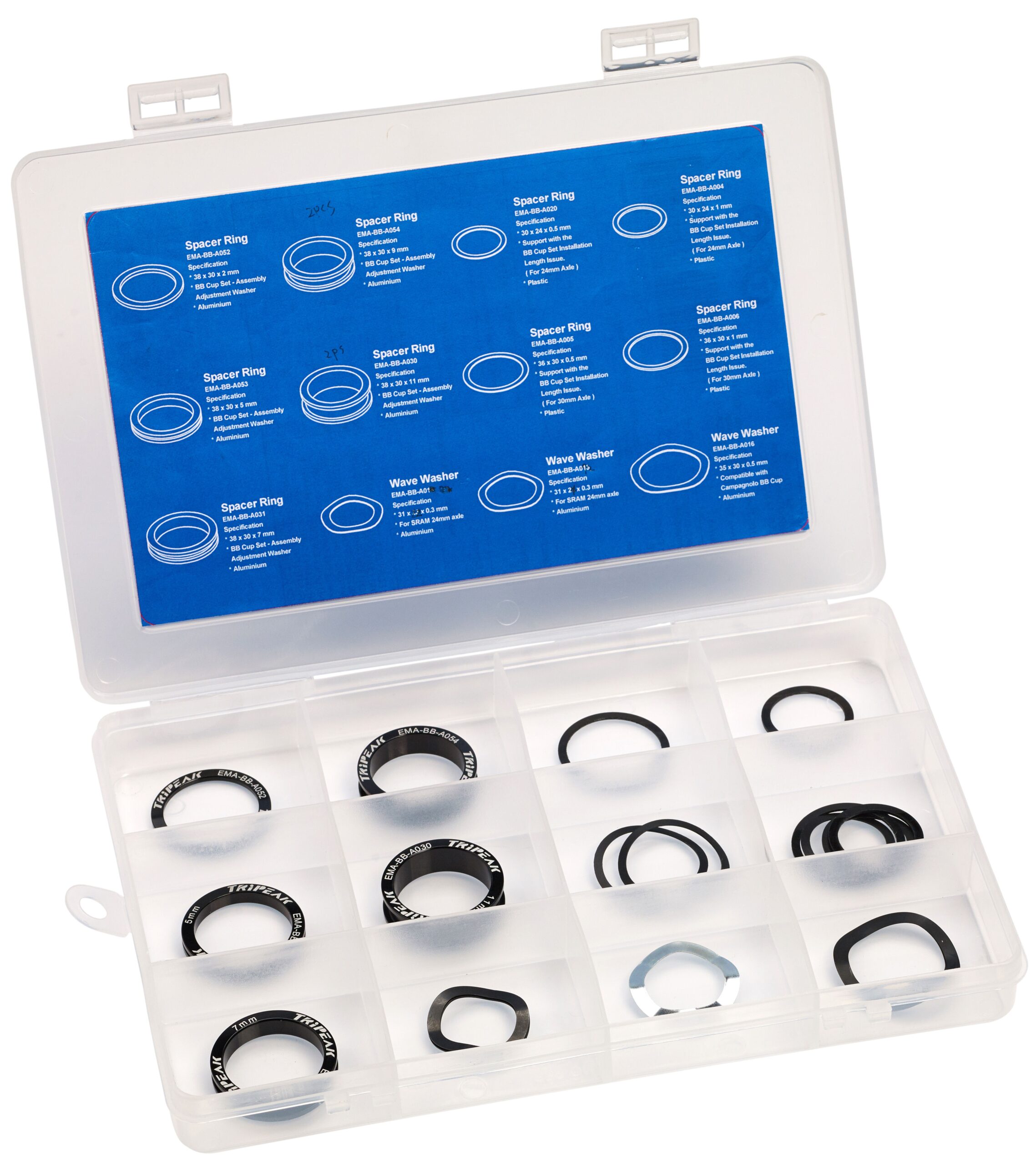 Assortimentsdoos Elvedes met aluminium trapas opvulringen (157 stuks)