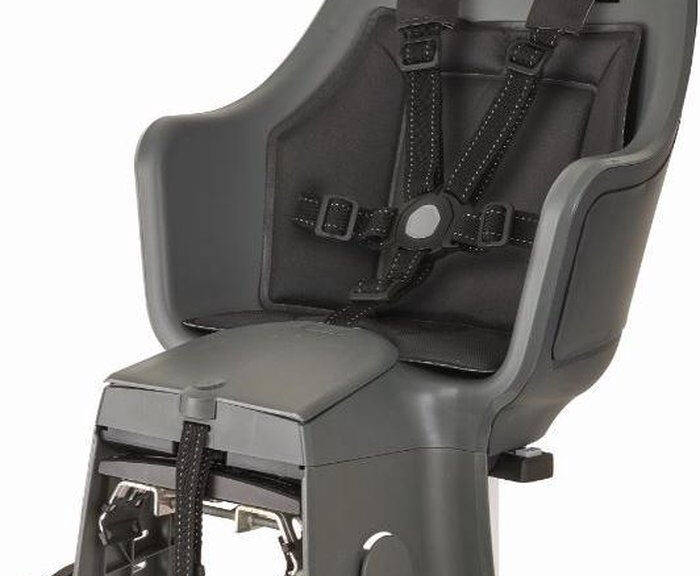 Kinderzitje achter Bobike Maxi Exclusive Plus - urban grey - dragerbevestiging (CFS)
