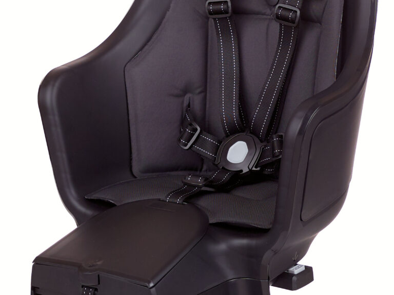 Kinderzitje achter Bobike Maxi Exclusive Plus - urban black - dragerbevestiging (CFS)