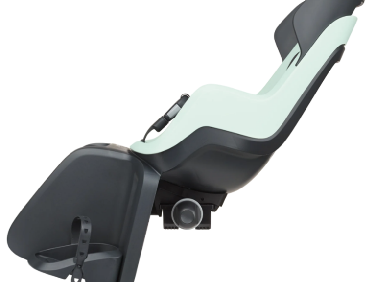 Kinderzitje achter Bobike Go Maxi RS met framebevestiging (FF) en slaapstand - peppermint