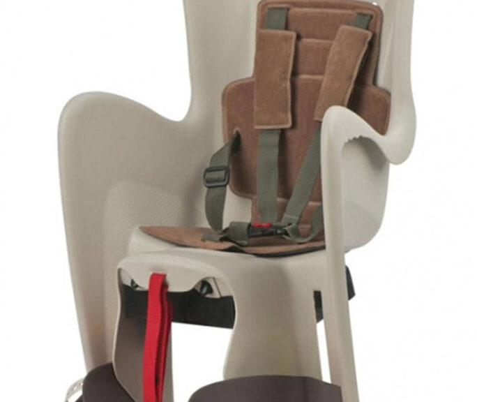 Kinderzitje achter Polisport Bilby Maxi - creme/bruin - dragermontage (CFS)