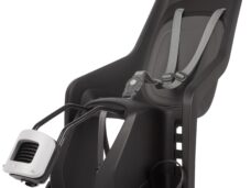 Kinderzitje achter Polisport Bubbly Maxi+ - zwart/donkergrijs - framemontage (FF)