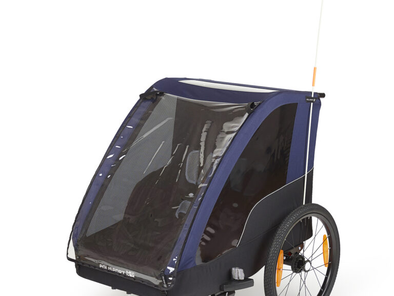 Kindertrailer zonder wandelkit Polisport - grijs/blauw