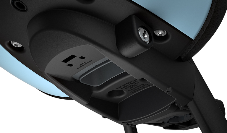 Kinderzitje voor Thule Yepp Nexxt Mini inclusief Mini SlimFit adapter - aquamarine blue