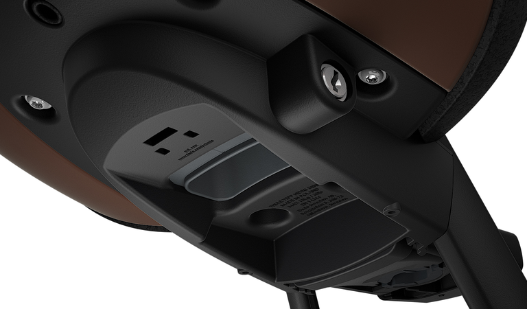 Kinderzitje voor Thule Yepp Nexxt Mini inclusief Mini SlimFit adapter - chocolate brown