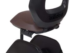 Kinderzitje achter Bobike One Junior - zwart/bruin - dragermontage