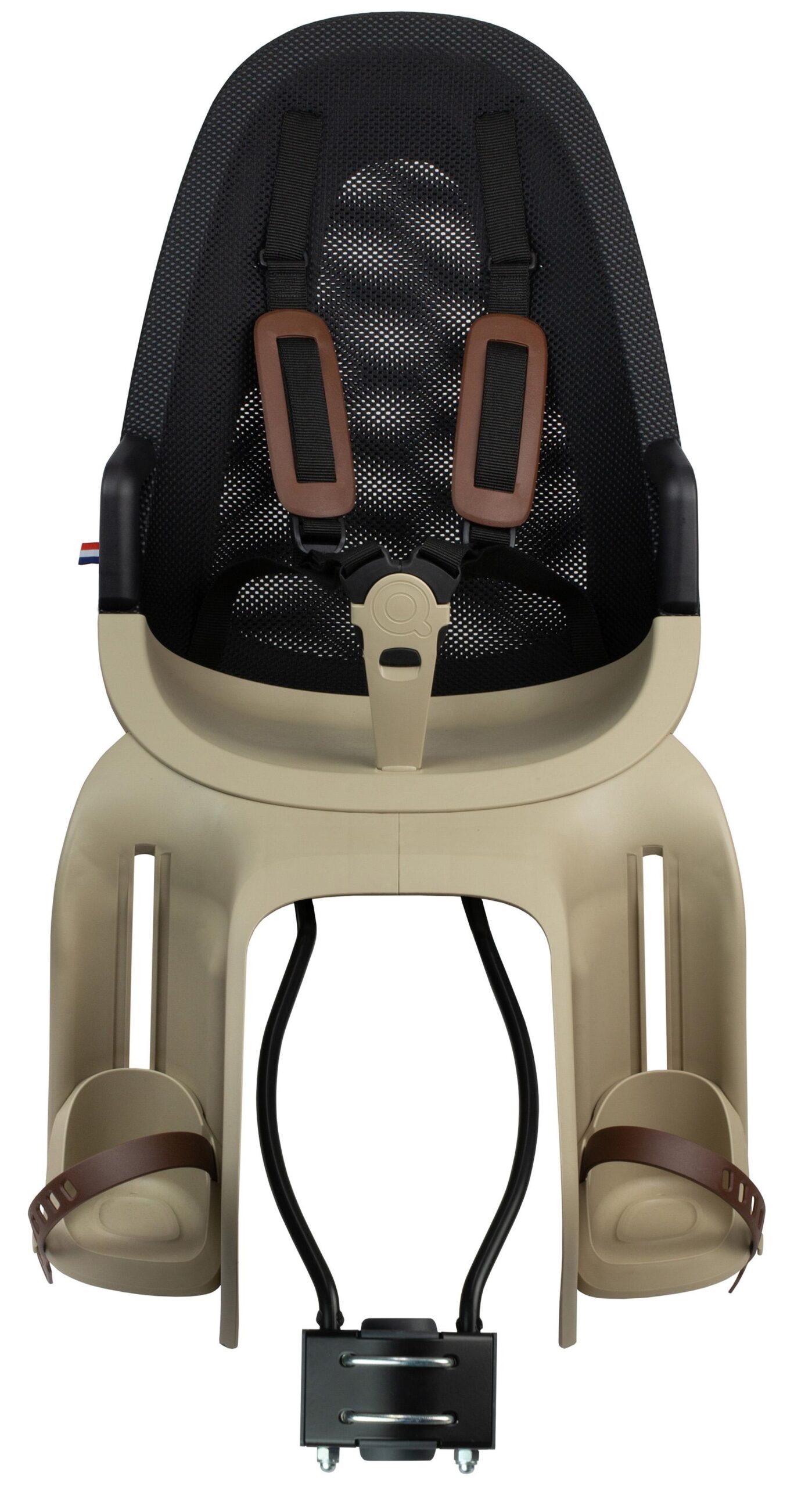 Kinderzitje achter Qibbel Air met framebevestiging (FF) - cappuccino - Afbeelding 2