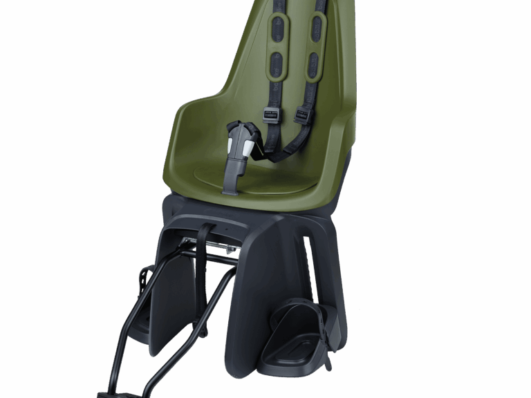 Kinderzitje achter Bobike One Maxi 1P & EB-D met frame- en dragerbevestiging - olive green