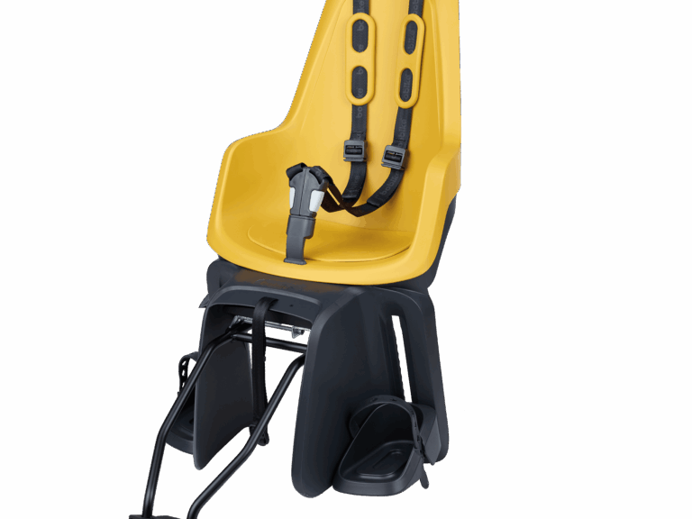 Kinderzitje achter Bobike One Maxi 1P & EB-D met frame- en dragerbevestiging - mighty mustard