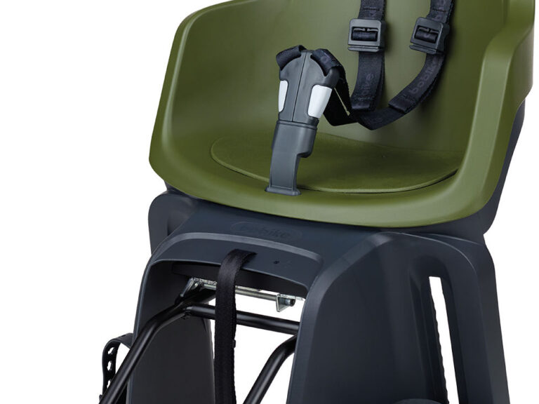 Kinderzitje achter Bobike One Maxi 1P met framebevestiging - olive green