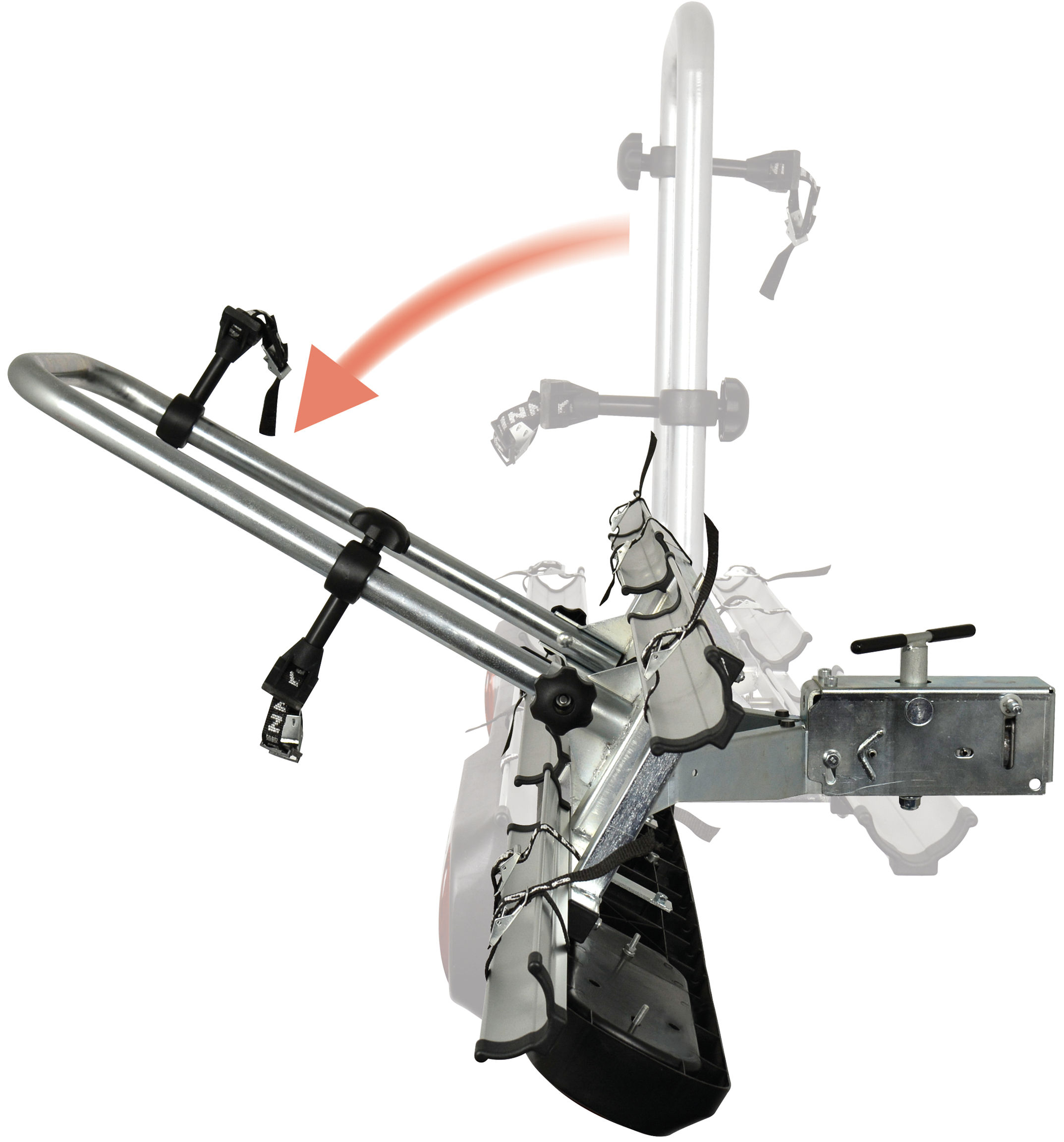 Fietsendrager Twinny Load e-Carrier Base (swing-koppeling) -> 50kg - Afbeelding 5