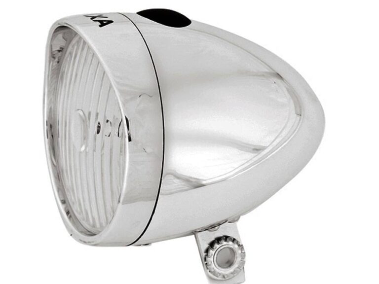 Koplamp Axa Classic op batterijen - zilver (op kaart)