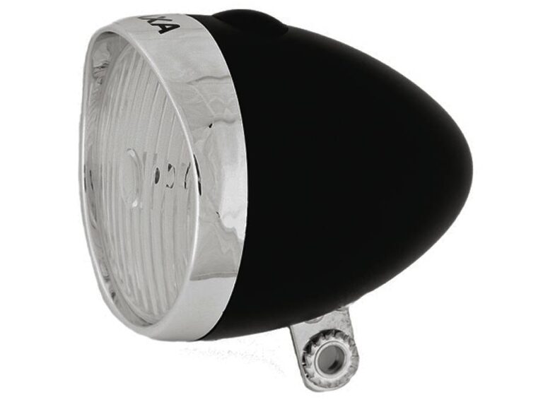 Koplamp Axa Classic op batterijen - zwart (op kaart)