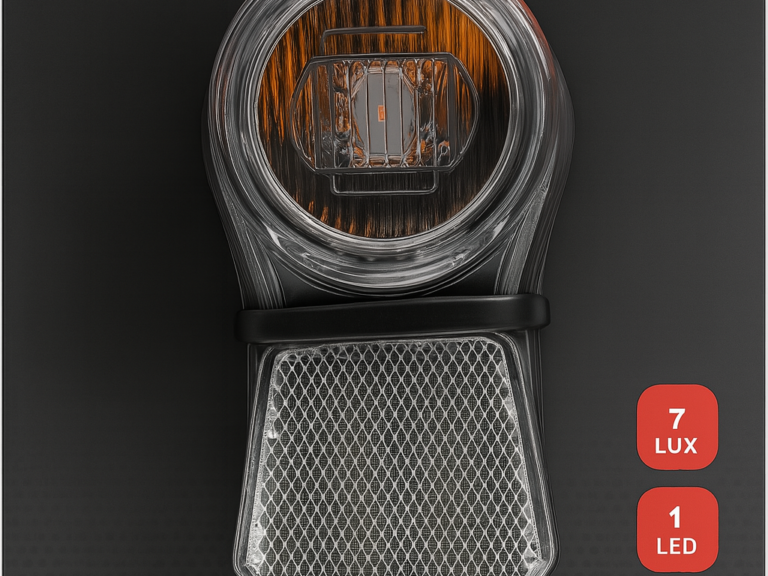 Koplamp Edge Swift 2.0 - 1 Led met Reflectie - incl. batterijen (op kaart verpakt)