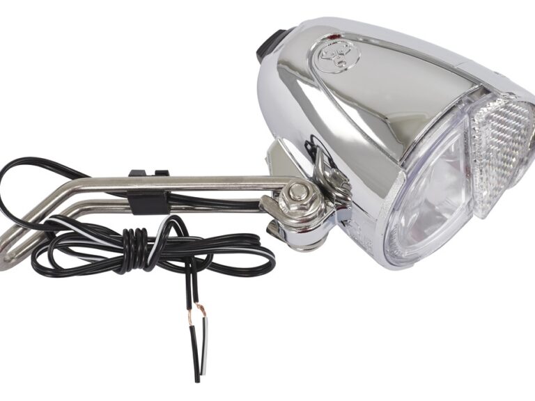 Koplamp Trelock LS583 Bike-i Retro 15 Lux met dynamomontage - chroom