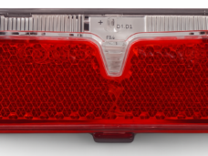 Dragerachterlicht Edge City Slimline - 80mm - incl. batterijen
