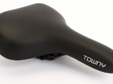 Fietszadel Edge Towny met memory foam - zwart