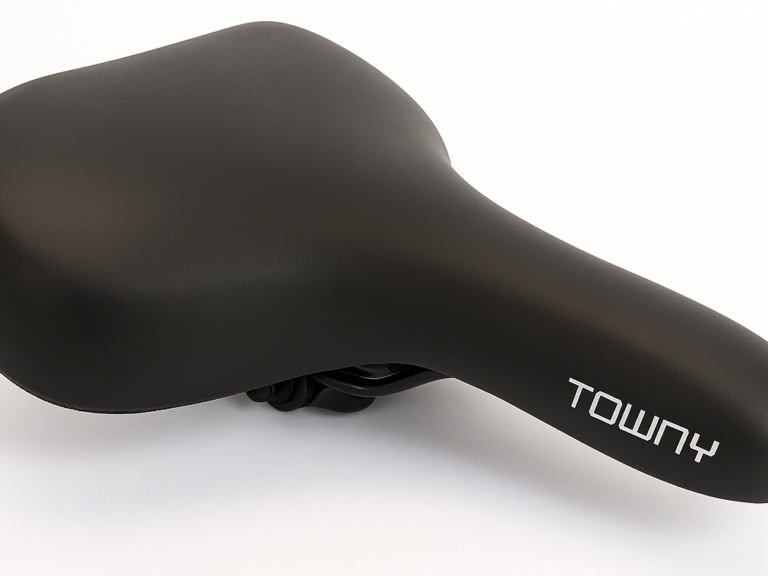 Fietszadel Edge Towny met memory foam - zwart