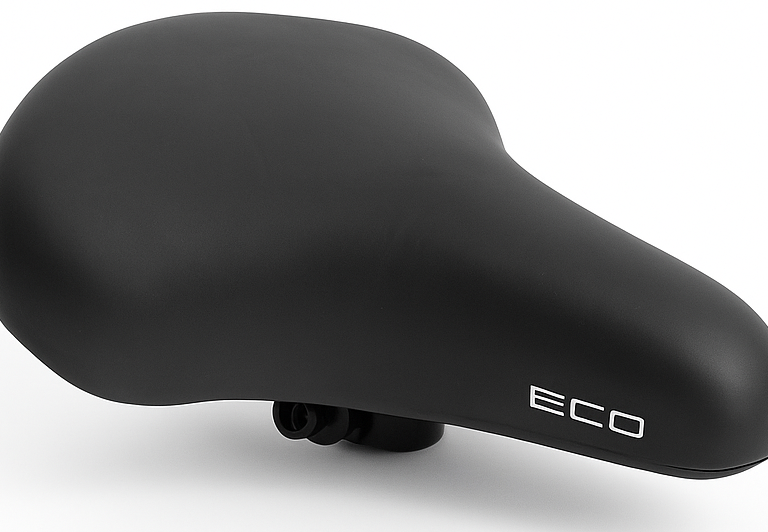 Fietszadel Edge City Eco - zwart (op kaart)