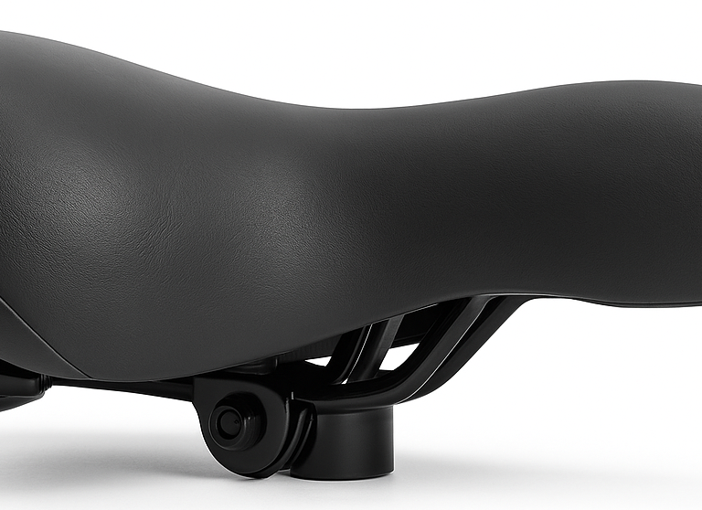 Fietszadel Edge City Soft incl. zadelstrop - zwart