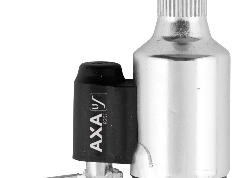 Dynamo AXA 8201 links met PVC wiel - zilver (op kaart)