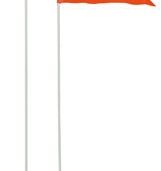 Fietsvlag Icetoolz 24052G0 met deelbare stang van fiberglas 150 cm - oranje