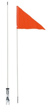 Icetoolz 24052G0 polkupyörälippu jaettavalla lasikuitutangolla 150 cm - oranssi