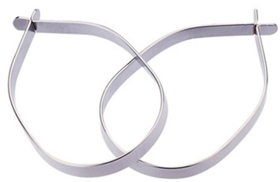 Broekklemmen IceToolz 24021R2 met 3M reflectie - zilver