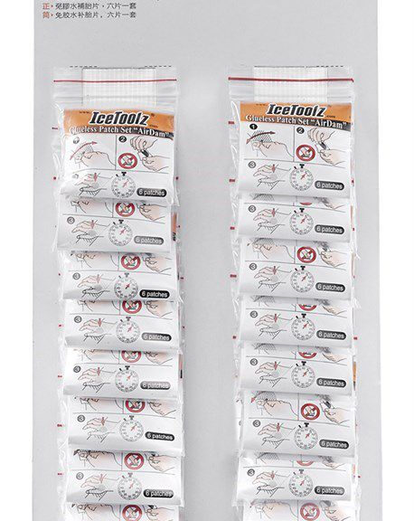 Zelfklevende bandenplakkers IceToolz Airdam 24056H2 - 20 sets