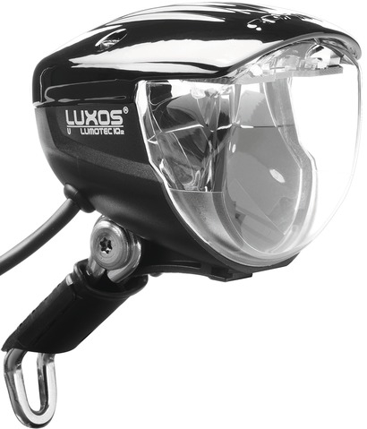 Koplamp Busch und Müller Lumotec Luxos met auto sensor 70/90 Lux - zwart