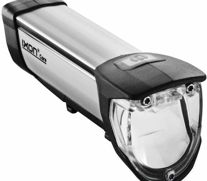 Koplamp Busch und Müller IXON Core USB oplaadbaar 50 Lux - zilver