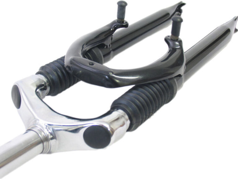 Verende voorvork 24" met 1" vorkbuis - V-brake remnokken - zwart / zilver