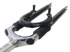 Verende voorvork 26" ahead met 1 1-8" vorkbuis - V-brake remnokken - zwart / zilver