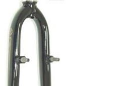 Voorvork 28" met 1 1/8" vorkbuis - V-brake remnokken - glanzend zwart