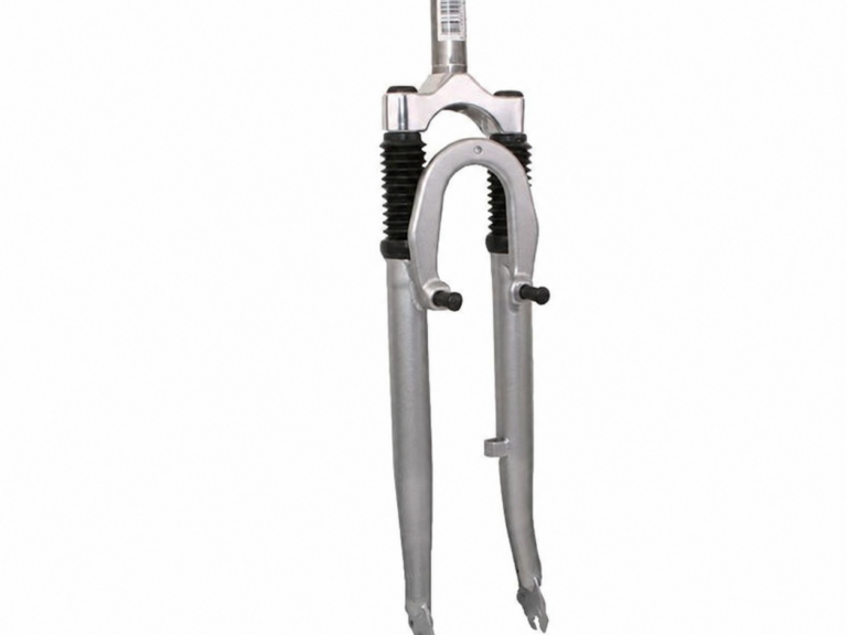 Verende voorvork 28" met 1 1/8" vorkbuis - V-brake en trommelremnok - zilver