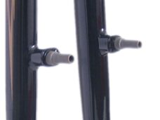Voorvork 28" met 1 1/8" ahead vorkbuis - V-brake remnokken - glanzend zwart