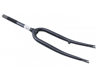 Voorvork 28" met 1 1/8" vorkbuis - trommelremnok - glanzend zwart