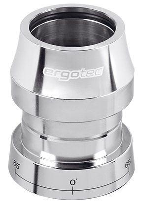 Balhoofdset Ergotec A118AC-ES ahead met 65° stuurblokkade 1 1/8" zonder draad  - zilver