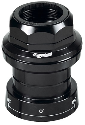 Balhoofdset Ergotec A118GC-ES 1 1/8" met draad en 65° stuurblokkade - zwart