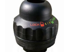 Balhoofdset 1/1-8" Post Moderne OT-905 met stuurslot - zwart