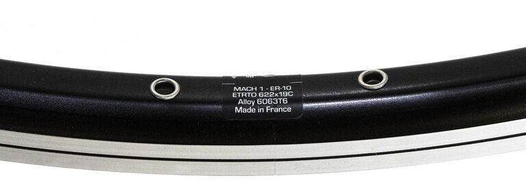 Velg Mach 1 - 28" / 622 x 19C aluminium 36 gaats - zwart geslepen