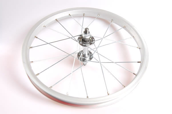 Voorwiel 16 x 1.75" aluminium - zilver