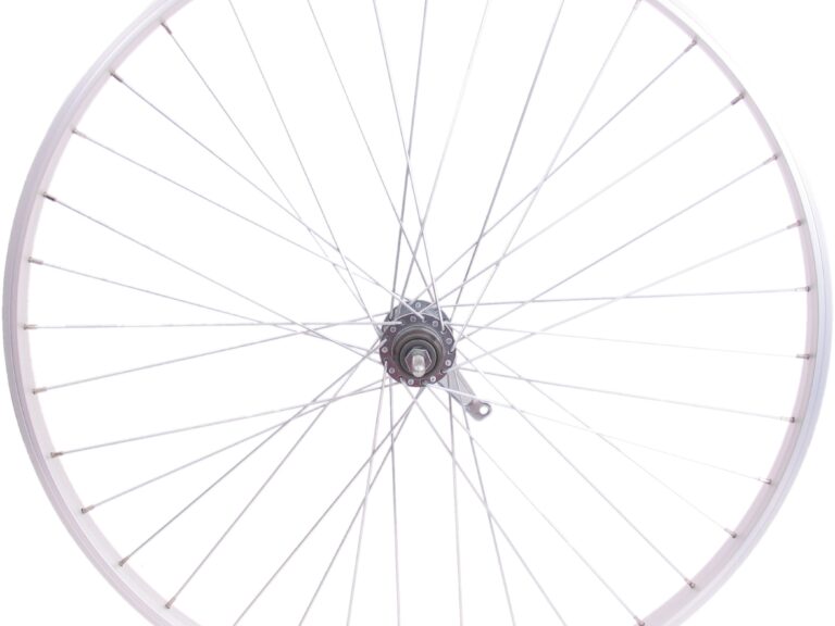 Achterwiel 28 x 1/4" aluminium Shimano remnaaf - zilver