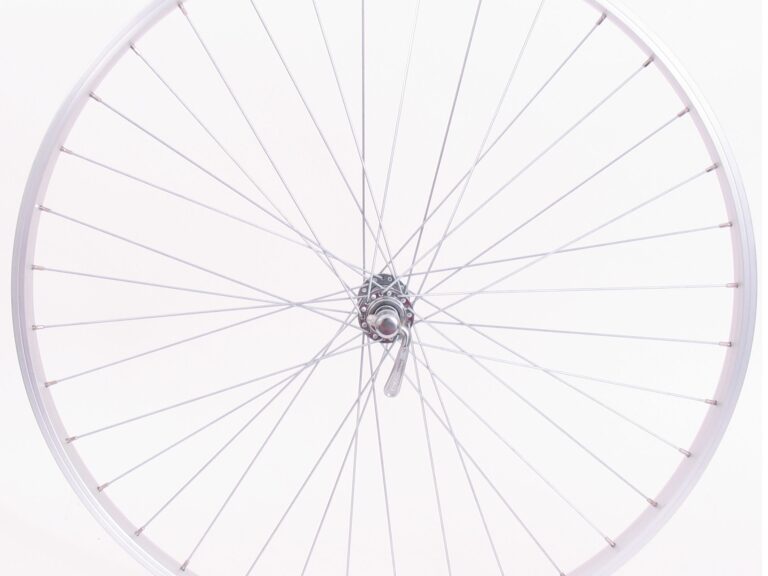 Voorwiel 28" / 622*21 Rodi Parallex velg met QR naaf - zilver