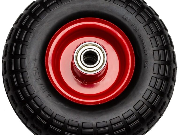 Los wiel 10'' massief rubber ijzeren velg voor steekwagen