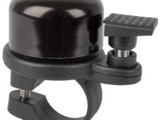Airbell fietsbel met Airtag houder ø31.8mm - zwart