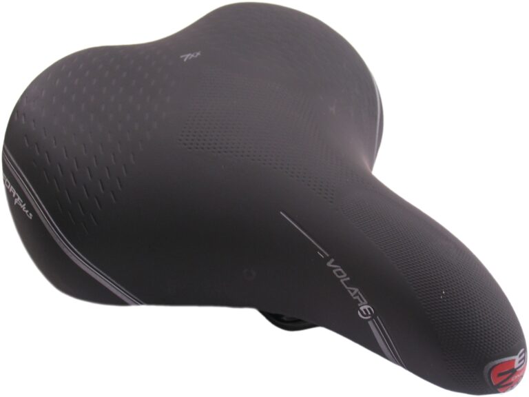 Fietszadel Selle Bassano Volare XXL BigCity met elastomeer demping - zwart